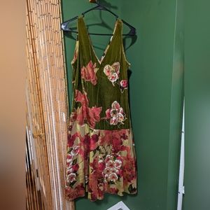 Beautiful Green Floral Renato Nucci Dress